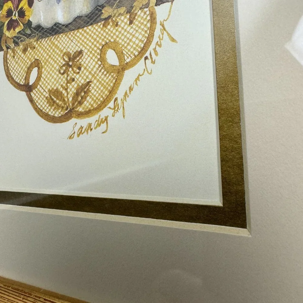 Vintage Art print by artist Sandy Lynam Clough 